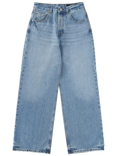 Jacquemus High-rise Wide-leg Jeans In Blue