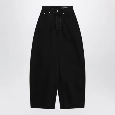 Jacquemus High-waisted Black Denim Jeans