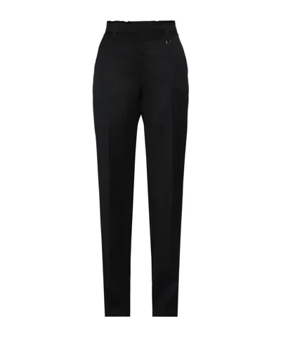 Jacquemus High-waisted Casual Pants In Black