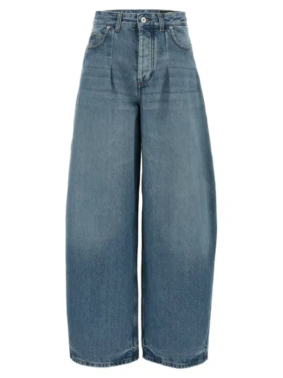Jacquemus High-waisted Five-pocket Jeans In Blue