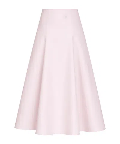 Jacquemus High-waisted Midi Skirt In Pink