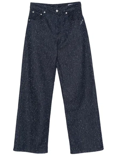 Jacquemus High-waisted Straight-leg Cotton Jeans In Blue