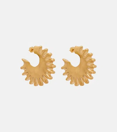 Jacquemus Hippocampe Hoop Earrings In Gold