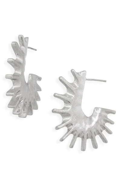 Jacquemus Hippocampe Hoop Earrings In Neutral