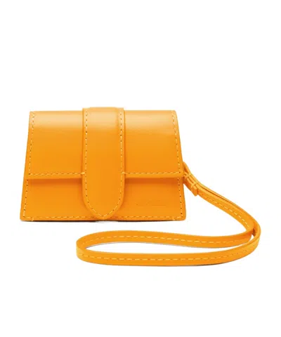 Jacquemus Le Porte Bambino Airpods Case In Orange