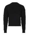Jacquemus Honeycomb Knitted Sweater In Black