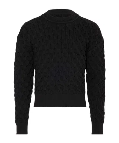 JACQUEMUS HONEYCOMB KNITTED SWEATER
