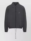 Jacquemus Hooded Jacket Elastic Cuffs Drawstring Hem In Gray