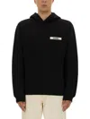 Jacquemus Gros-grain Hoodie In Black