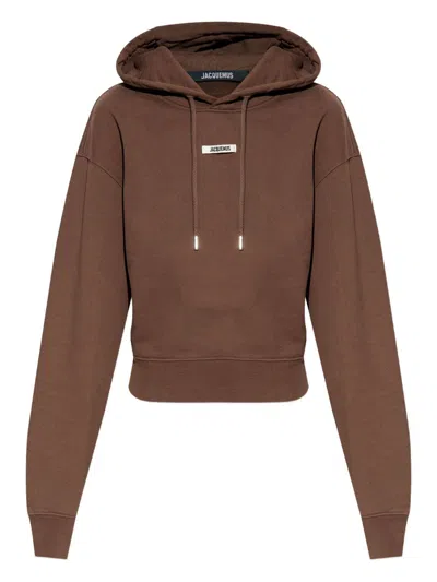 JACQUEMUS JACQUEMUS HOODIE WITH LOGO PATCH