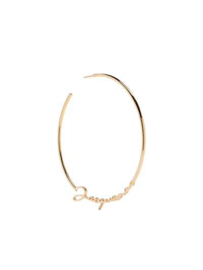 Jacquemus '' Hoop Earrings  In Gold