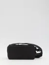 Jacquemus Le Cuerda Horizontal Black Messenger Bag With Logo Lettering Detail In Cotton Man In Black