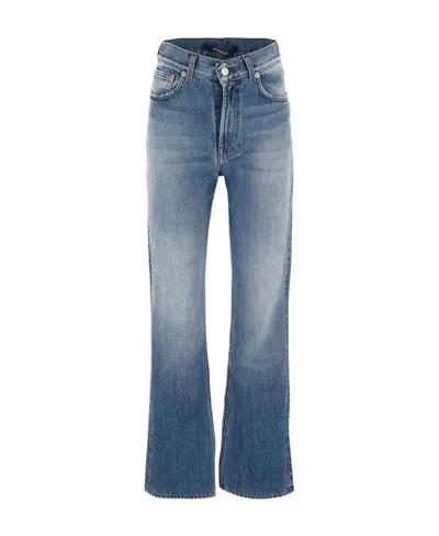 Jacquemus Horn Denim Trousers In Blue