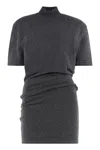 Jacquemus I Live In A Chestnut Knitted Dress. In Gray