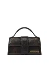 Jacquemus Womens Dark Brown Le Grand Bambino Leather Top Handle Bag In Brown