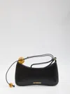 Jacquemus Women Black Top Zip Fastening Adjustable Shoulder Strap Internal Patch Pocket Contrast In Black