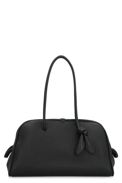 Jacquemus Il Turismo Leather Shoulder Bag In Black