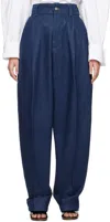 Jacquemus Tailored Trouser Pants In Dark Blue In 380 Navy