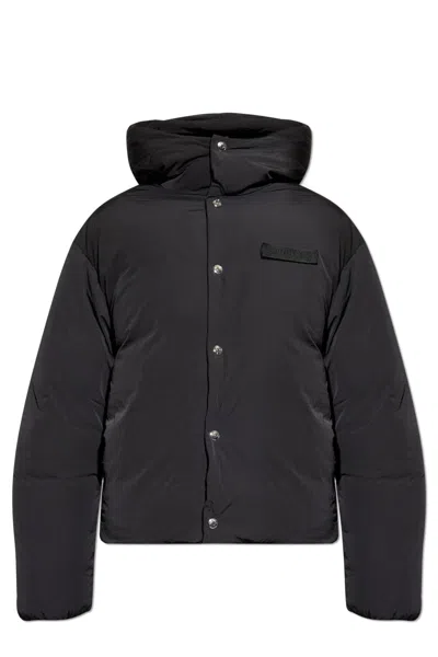 Jacquemus Insulated Jacket With Hood In Animal Print