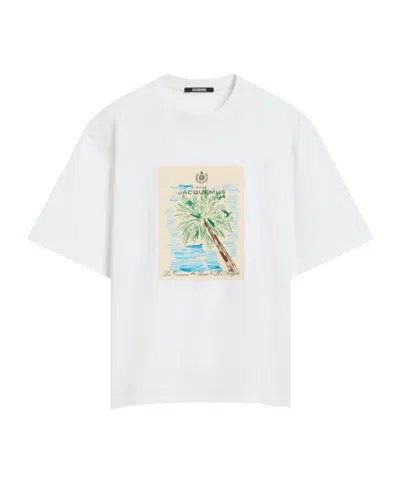 Jacquemus Item O-neck Short-sleeved T-shirt In White