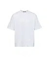 Jacquemus Typo Logo Crewneck T-shirt In White