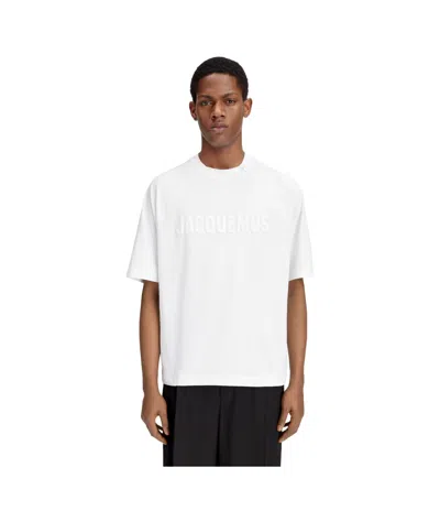 Jacquemus Item O-neck Short-sleeved T-shirt In White