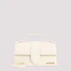 JACQUEMUS IVORY LEATHER LE GRAND BAMBINO BAG