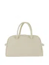 Jacquemus Ivory Turismo Small Duffle Bag In White