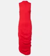 Jacquemus Womens Red The J Sleeveless Stretch-woven Maxi Dress In Red