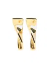 Jacquemus Curved Design Earrings For Modern Style In Yellow