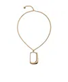Jacquemus J Pendant Necklace In Yellow