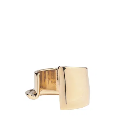 Jacquemus J Sculpted Cuff Bracelet In Yellow