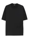 Jacquemus Mens Dark Navy Logo-embroidered Cotton T-shirt In Black