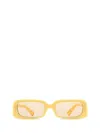Jacquemus Pear Rectangular Frame Sunglasses In Pear Sorbet