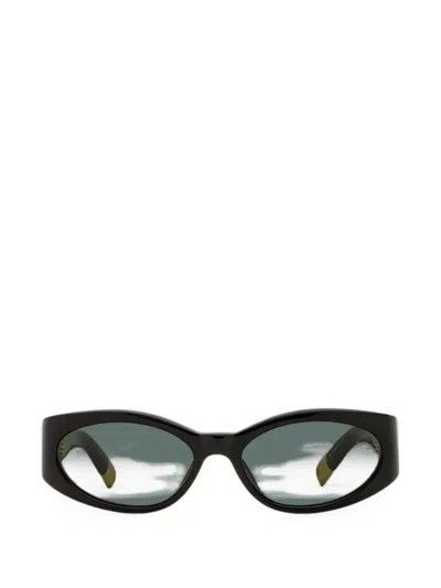 Jacquemus Jac4s Ovalo Sunglasses In Black