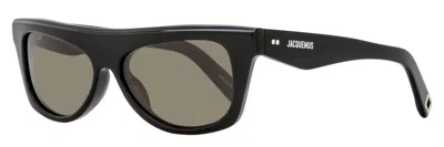 Jacquemus Jac58s Flat-top Acetate Sunglasses In Black