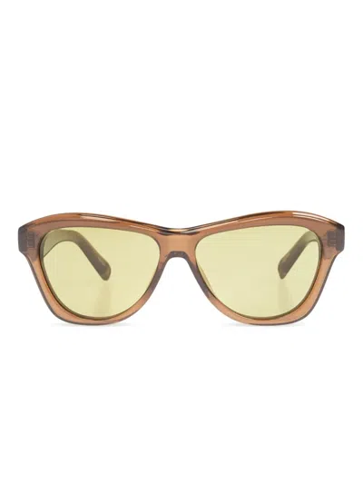 Jacquemus Jac59 Sunglasses In Gold