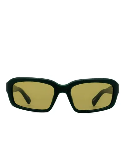 Jacquemus Jac64 Rectangle-frame Sunglasses In Green