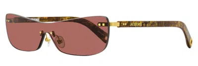 Jacquemus Jac69s Oversized Sculptural Wrap Sunglasses In Multi