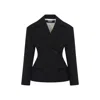 Jacquemus Wool Norma Double-breasted Blazer In Black