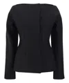 Jacquemus Wool-blend Mini Dress With Pockets In Black