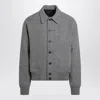Jacquemus Mens Grey Feltro Pointed-collar Wool Bomber Jacket In Gray