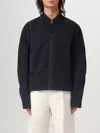 Jacquemus Black Zip-up Jacket With Tonal Logo Embroidery In Polyamide Man In Schwarz