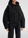 Jacquemus Chic Cropped Parka Coat With Unique Design And High-quality Organic Cotton Blend In Schwarz