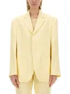 Jacquemus Single-breasted  Blazer In Yellow