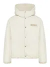 Jacquemus Logo Patch Padded Coat In White