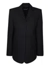 Jacquemus Caraco Raw-seam Single-breasted Blazer