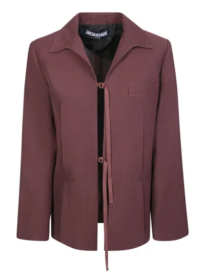 Jacquemus Jackets In Burgundy