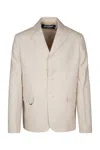 Jacquemus Buttoned Long In Beige