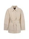 Jacquemus Le Blouson Bari Down Jacket In Beige